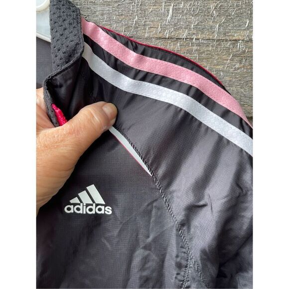Adidas size S lightweight running jacket reflective stripes - Picture 4 of 8